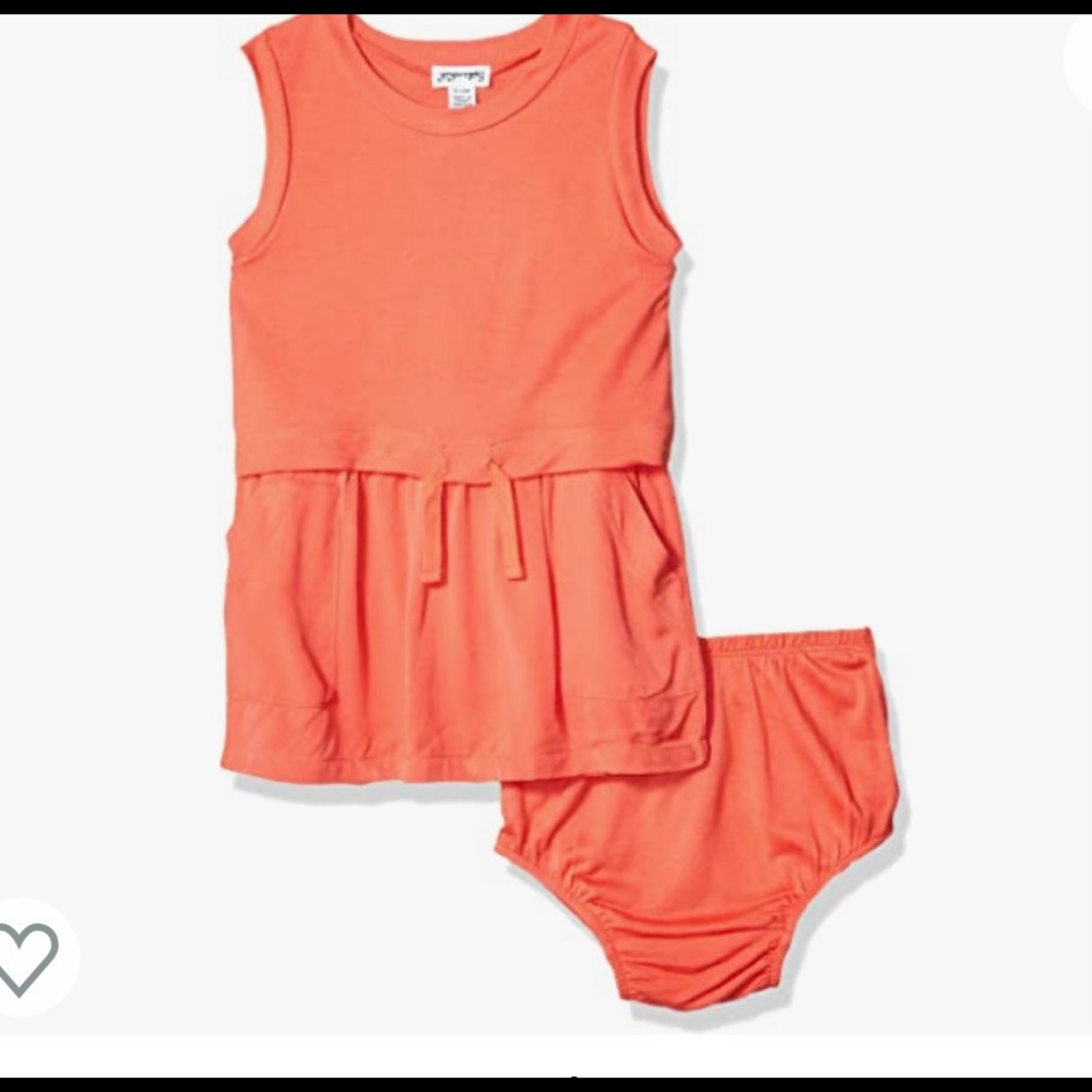 SPLENDID baby girl knit woven mix dress set